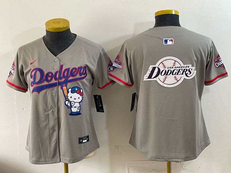 women Los Angeles Dodgers blank grey Game 2026 Nike MLB Jersey 053002